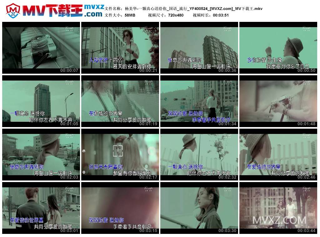 杨美华-一颗真心送给你_国语_流行_YF400524